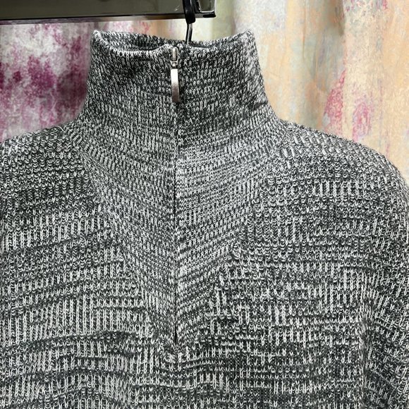 ๐ Barisal Men Knitted Sweater with Zipper Heather Gray - Picture 3 of 14